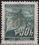 Czech Republic 1939 Flora 50 H Verde Scott 26